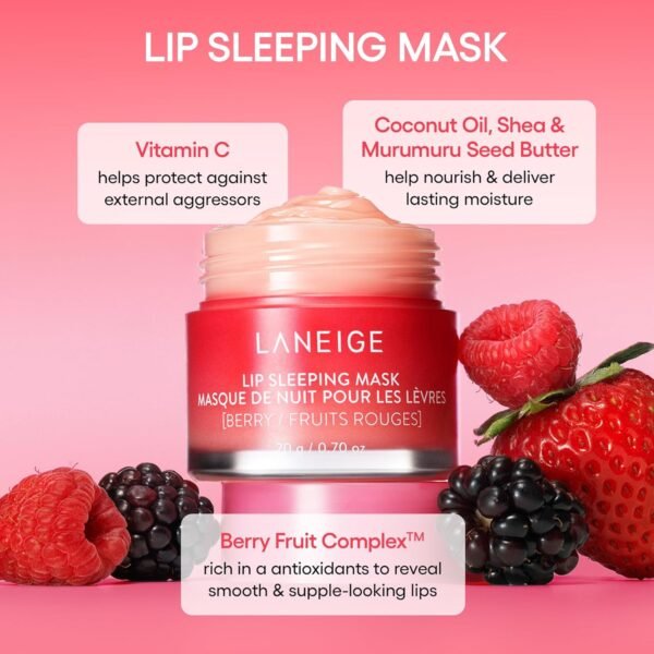 Laneige Berry Lip Mask – Overnight Hydration - Image 5