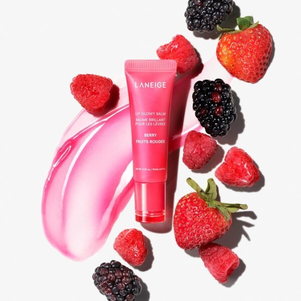 ⁦Laneige Lip Glowy Balm – Berry⁩ - الصورة ⁦5⁩